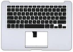 Клавиатура для ноутбука Apple A1369 2010+, черная без подсветки, плоский Enter топ-панель