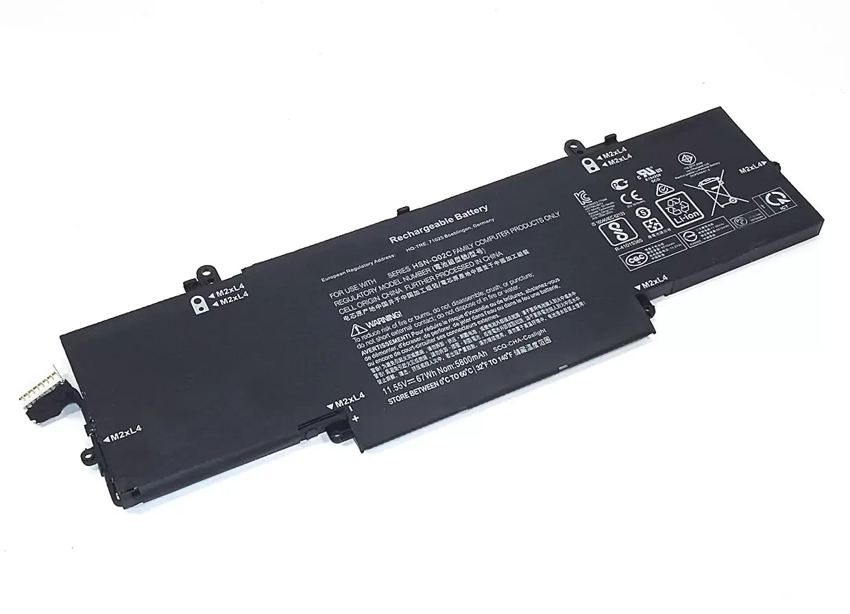 Аккумулятор (батарея) BE06XL для ноутбука HP EliteBook Folio 1040, 11.55В, 5800мАч, 67Вт