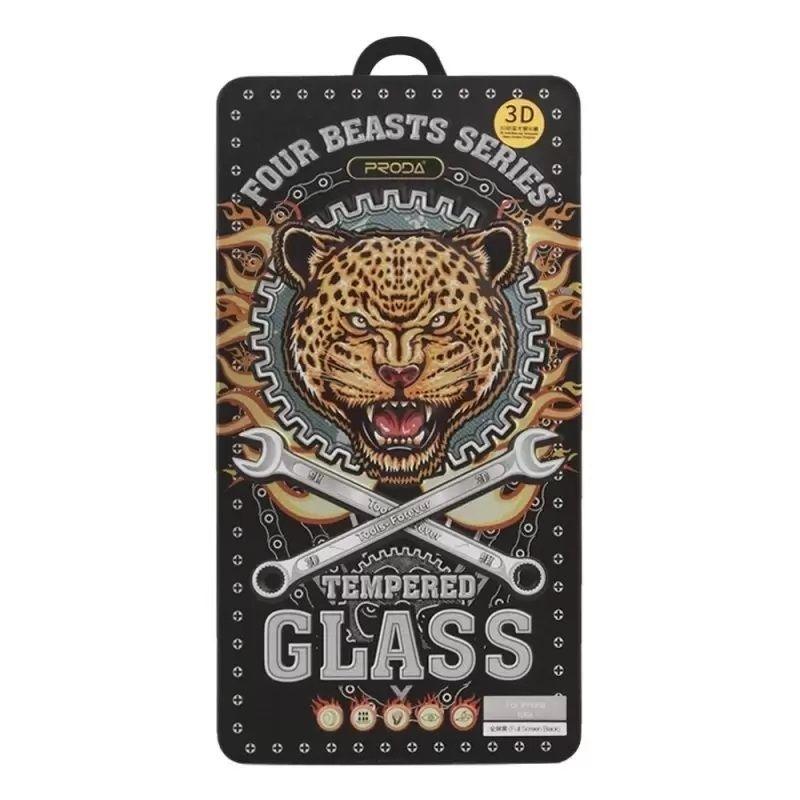 Защитное стекло Remax Four Beasts Tempered Glass для Apple iPhone 6, 6S с рамкой, черное