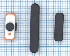 Комплект боковых кнопок для планшета Apple iPad 3, черный