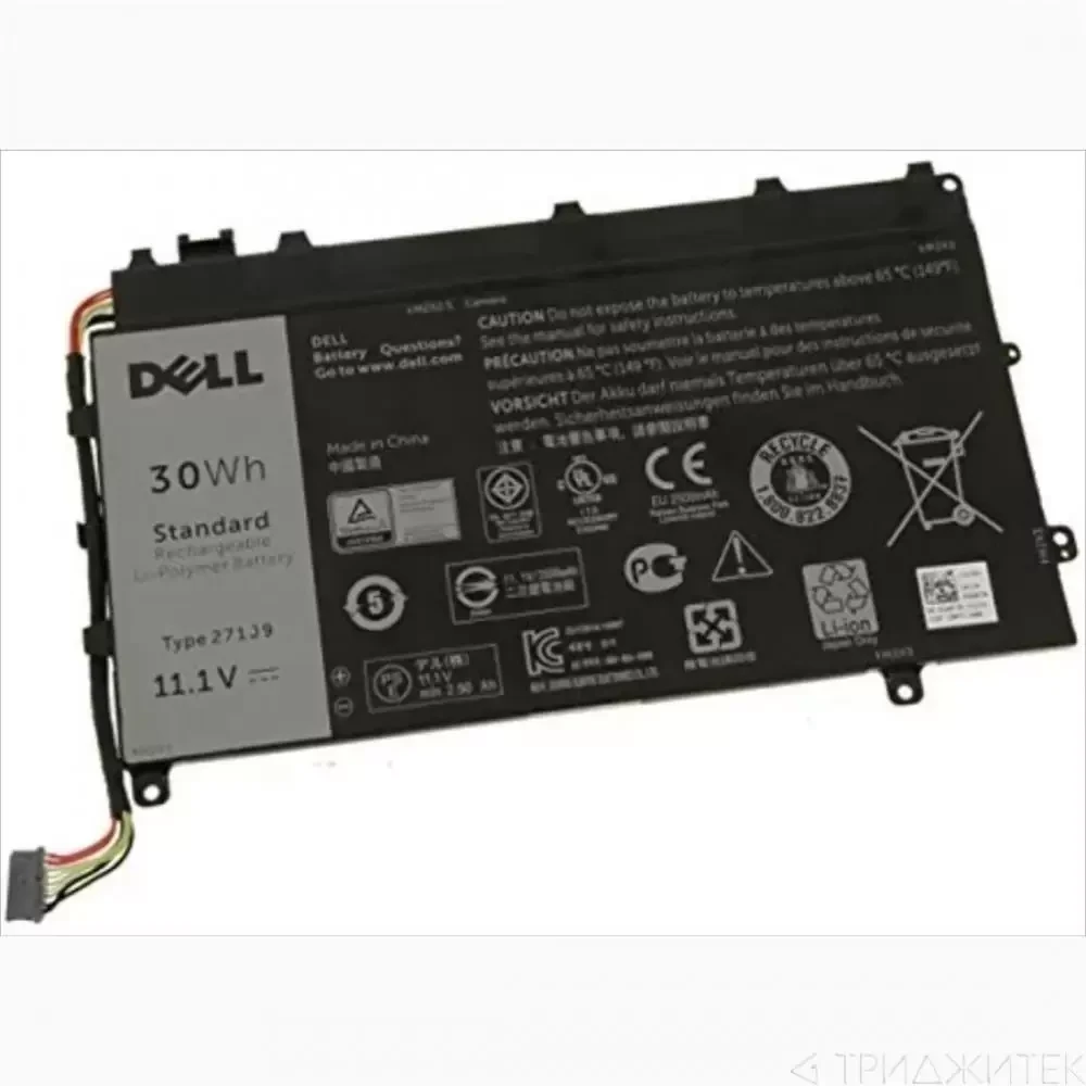 Аккумулятор (батарея) 271J9 для ноутбука Dell Latitude 13-7000, 2500мАч, 11.1В