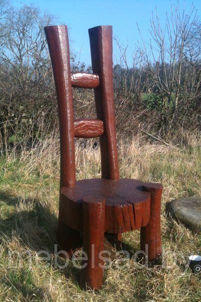 Кресло-трон садовое и банное из натурального дерева "Красимир"