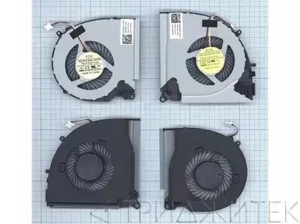 Вентилятор (кулер) для ноутбука Dell Inspiron 7000, 7557, 7559, 15-7557, правый