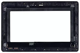 Дисплей (экран в сборе) для планшета Asus Transformer Book (T100, T100TA) 1010, черный с рамкой