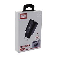 Сетевое зарядное устройство Earldom ES-202I 2.4A 2USB Wall Charger With IOS USB Cable, черный