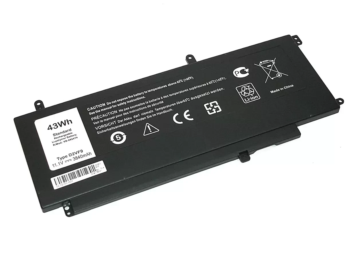 Аккумулятор (батарея) 4P8PH для ноутбука Dell Vostro 14 5000, 11.1В, 43Wh 3400мАч, черный (OEM)
