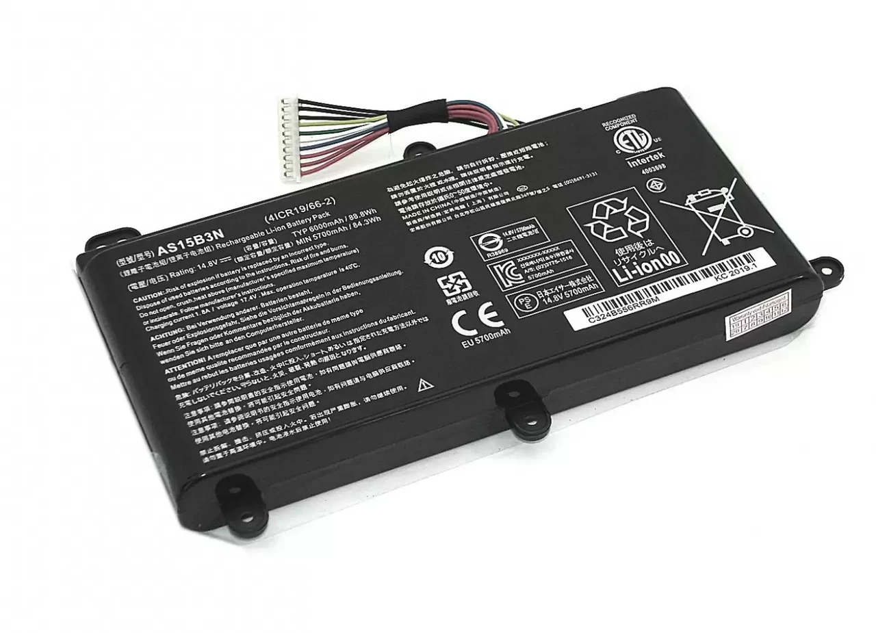 Аккумулятор (батарея) для ноутбука Acer GX21-71 (AS15B3N) 14.4B, 5700мАч, оригинал, черная
