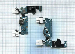 Системный разъем (разъем зарядки) для телефона Samsung Galaxy S5 Mini (G800F) c микрофоном, HOME