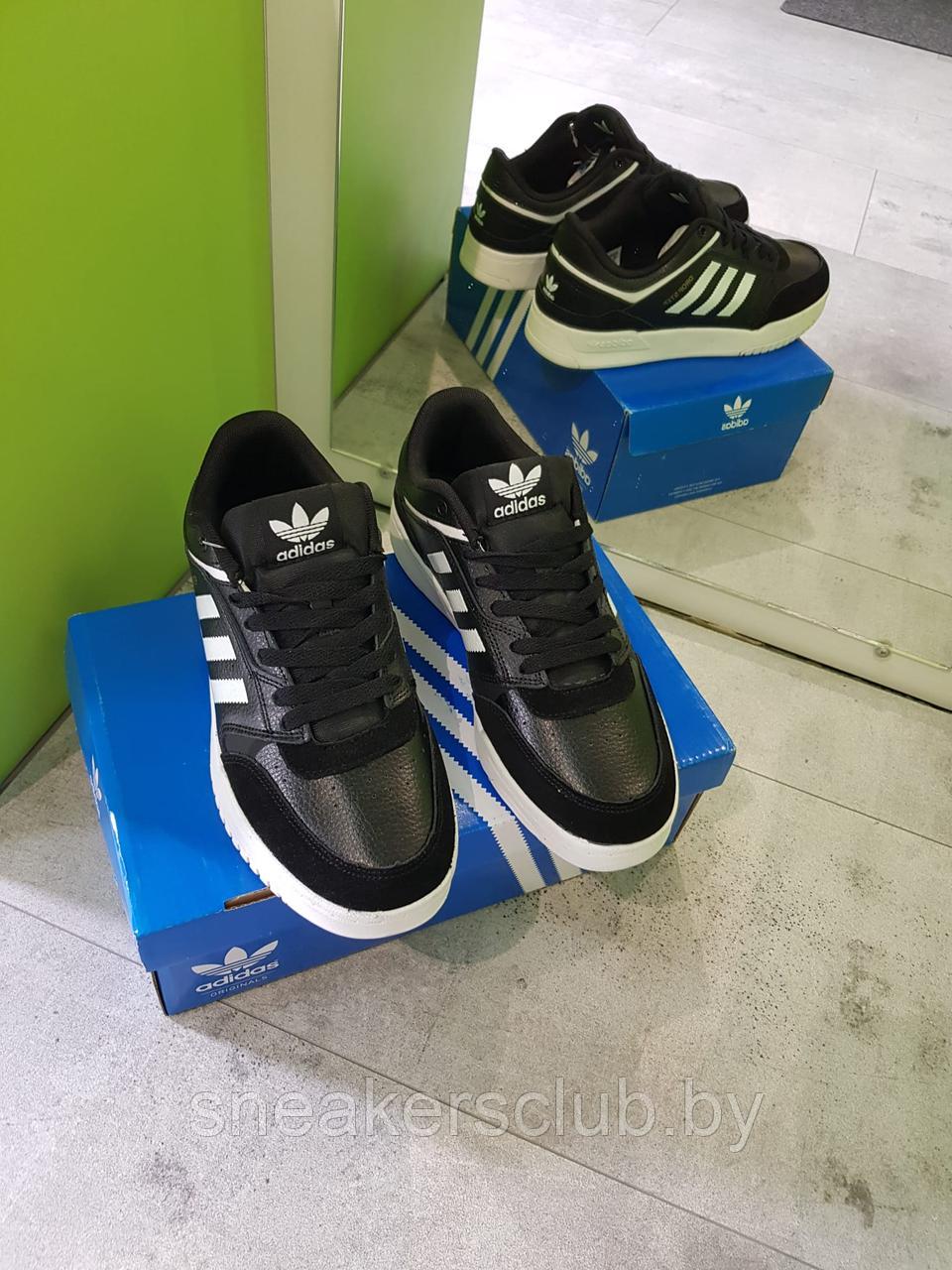 Кроссовки черные Adidas Drop Step женские / подростковые / демисезонные / повседневные - фото 4 - id-p185032337