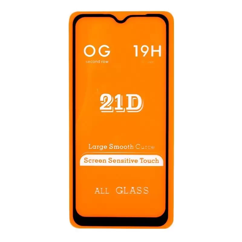Защитное стекло для Samsung Galaxy A20s (A207F) Full Curved Glass 21D 0, 3 мм (оранжевая подложка)