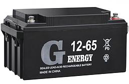 Аккумуляторная батарея G-Energy 12-65, 12В, 65Ач