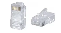 Коннектор RJ-45 под витую пару Cabeus 8P8C, категория 5e, универсальный (для одножильного и многожильного