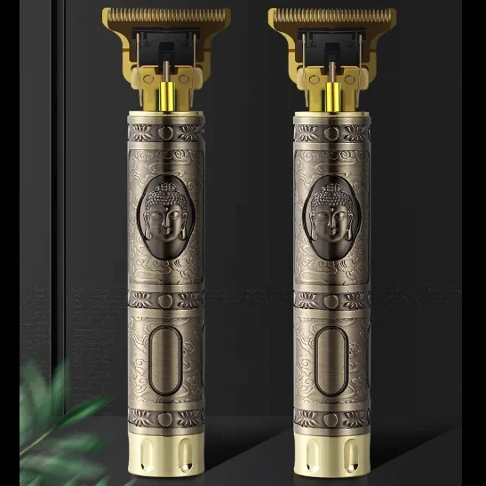 Беспроводной триммер для бороды, усов и арт рисунков Hair Trimmer professional T-Blade (4 сменные насадки) - фото 2 - id-p166857298