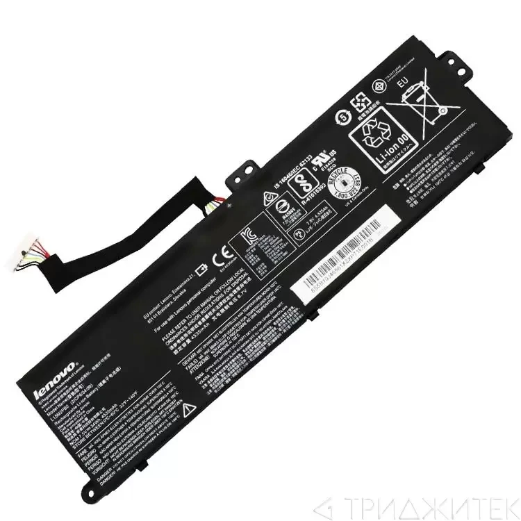 Аккумулятор (батарея) для ноутбука Lenovo ChromeBook 100S, (L15L2PB0), 4500мАч, 7.6В