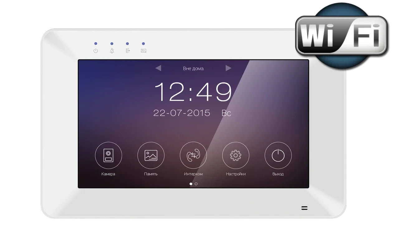 Видеодомофон Tantos Rocky Wi-Fi (белый) - фото 1 - id-p175179611
