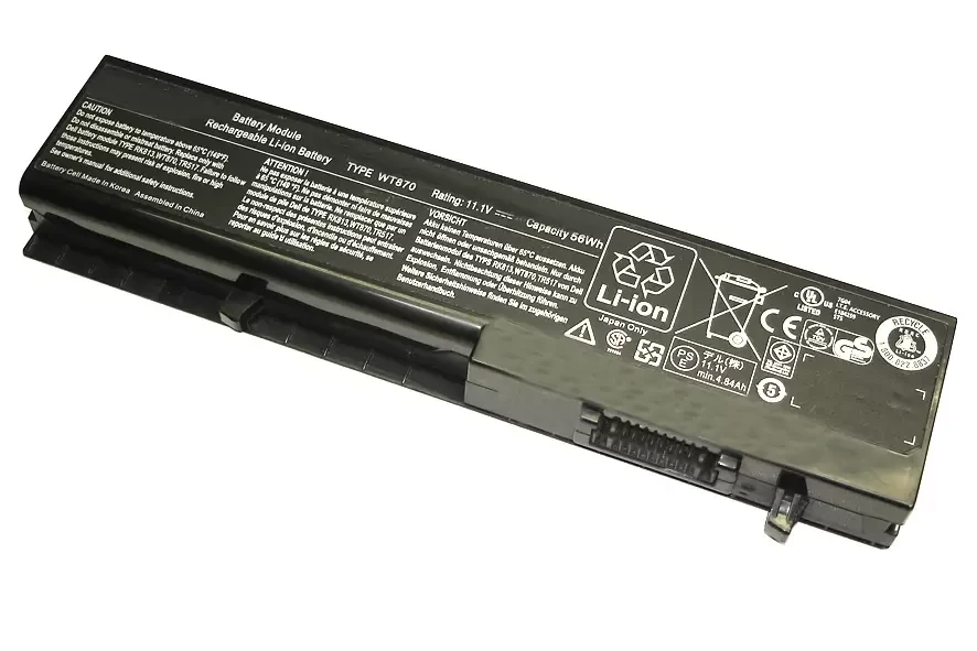 Аккумулятор (батарея) RK813 для ноутбука Dell Studio 1435, 11.1В, 4400мАч черный