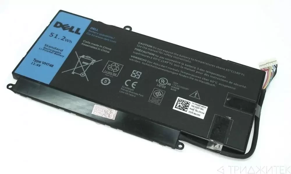 Аккумулятор (батарея) VH748 для ноутбука Dell Vostro 5439, 5460, 5470, 5560, 5570 4500мАч, 11.1В