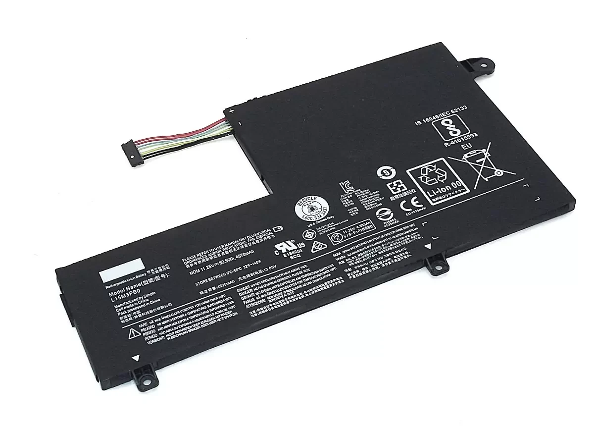Аккумулятор (батарея) для ноутбука Lenovo Ideapad Flex 4 1470 (L15L3PB0), 11.4В, 4610мАч