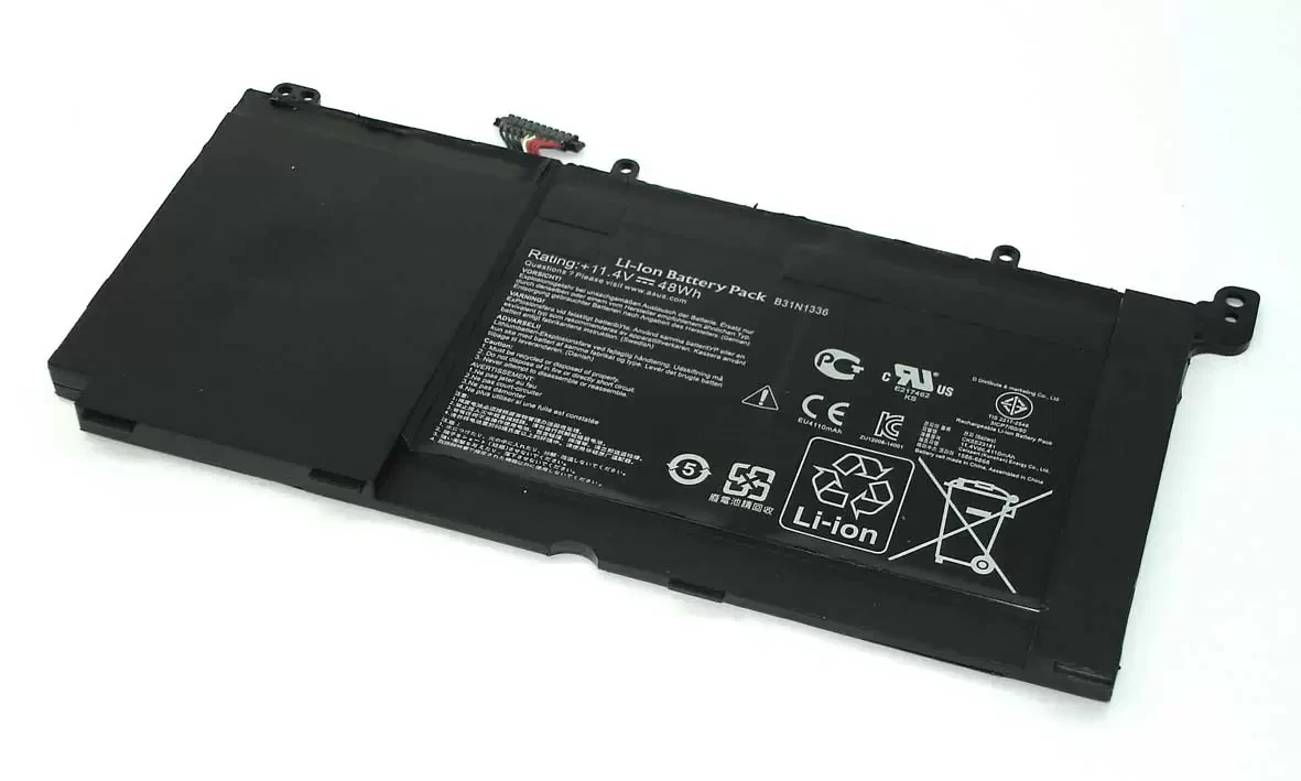 Аккумулятор (батарея) B31N1336 для ноутбука Asus VivoBook V551LB 4210мАч, 11.4В