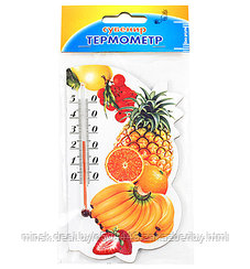 Термометр комнатный +50-0С "Фрукты, Овощи" 14,5х8см, декоративный, на магните, в п/э пакете, микс (Китай)