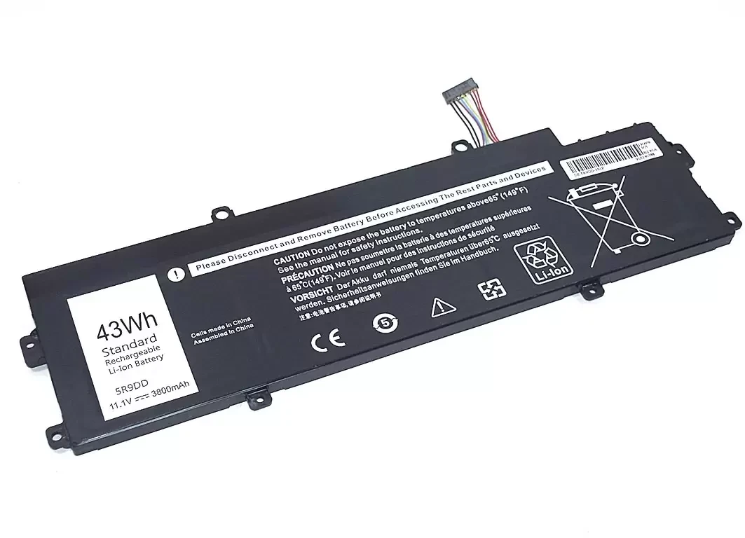 Аккумулятор (батарея) для ноутбука Dell ChromeBook 11 3120, 11.1В, 43Wh, черный (OEM)