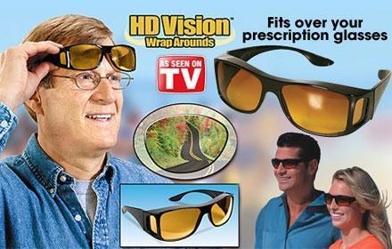 Умные антибликовые очки HD VISION 2 штуки желтые+черные - фото 4 - id-p185041169