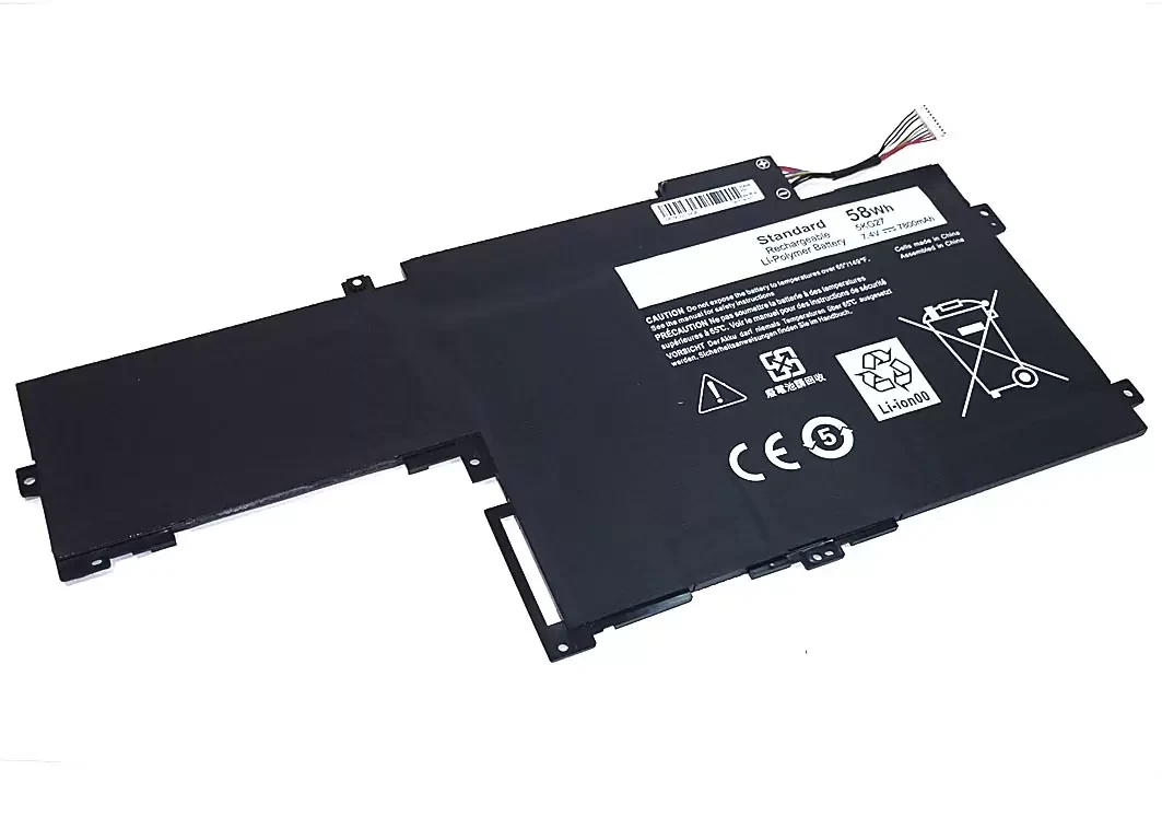 Аккумулятор (батарея) для ноутбука Dell Inspiron 14-7437, 7.4В, 58Wh, черный (OEM)