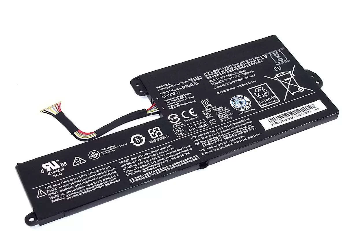 Аккумулятор (батарея) для ноутбука Lenovo ChromeBook N21 (L14M3P23), 11.1В, 3300мАч