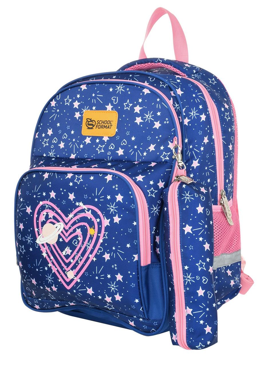 Рюкзак школьный Schoolformat Soft 2+ 17L 270*400*130 мм, Hearts And Stars