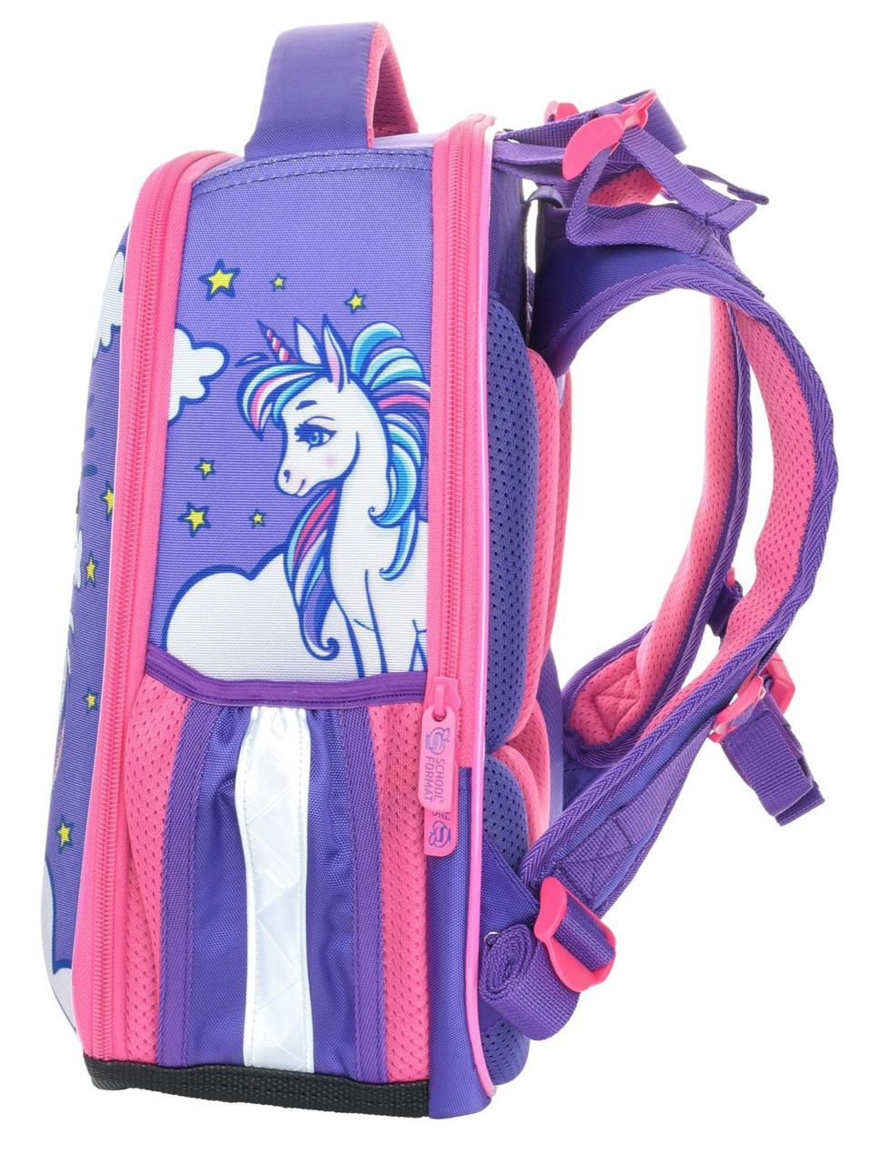 Рюкзак школьный Schoolformat Ergonomic 2A4M 14L 280*350*120 мм, Little Unicorn - фото 2 - id-p185037928