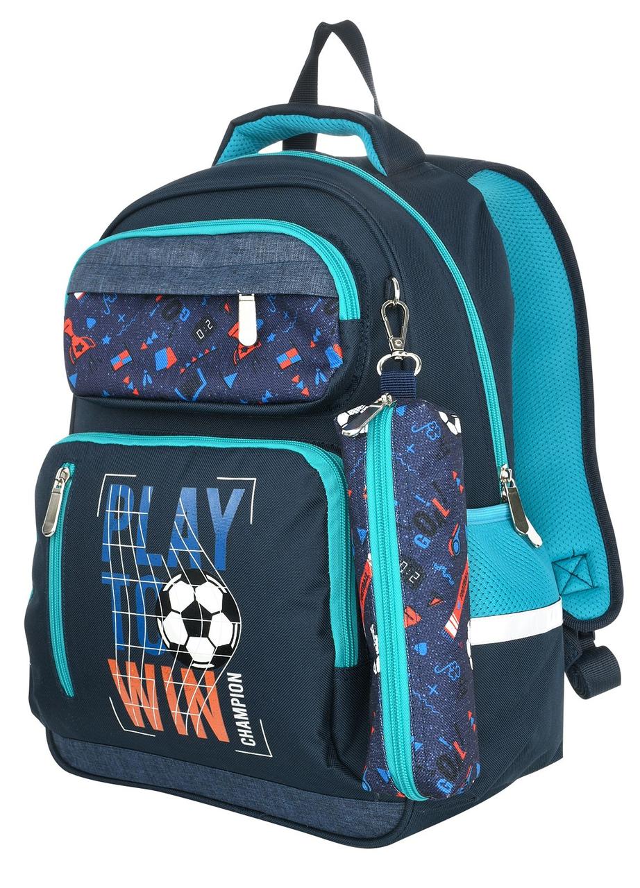 Рюкзак школьный Schoolformat Soft 3+ 18L 300*390*130 мм, Play Football