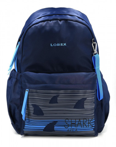 Рюкзак молодежный Lorex Ergonomic M12 24L 300*420*150 мм, Shark in Dark - фото 5 - id-p185037942