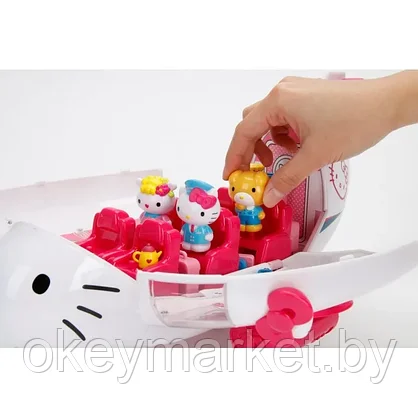 Игровой набор Hello Kitty самолет + 3 фигурки, фото 2