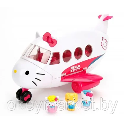 Игровой набор Hello Kitty самолет + 3 фигурки, фото 3