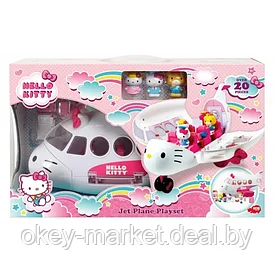 Игровой набор Hello Kitty самолет + 3 фигурки