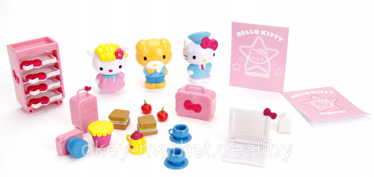 Игровой набор Hello Kitty самолет + 3 фигурки - фото 7 - id-p185043364