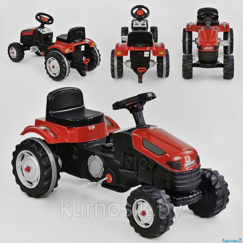 Педальная машина Pilsan Трактор МЕГА 3-6 лет 07321 красный - фото 2 - id-p185044665