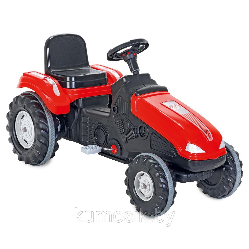 Педальная машина Pilsan Трактор МЕГА 3-6 лет 07321 красный - фото 1 - id-p185044665