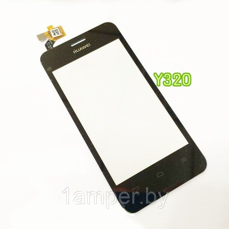 Сенсорный экран (тачскрин) Original  Huawei Ascend Y320 Черный