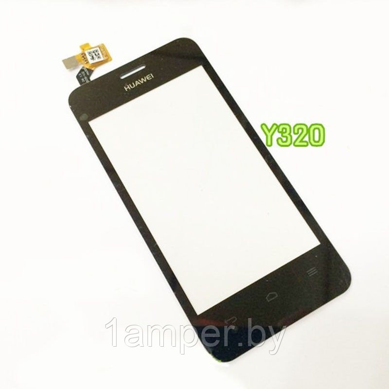 Сенсорный экран (тачскрин) Original Huawei Ascend Y320 Черный - фото 1 - id-p23023975