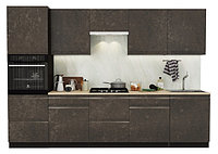Кухня Бруклин 3.0 м (венге/бетон коричневый)
