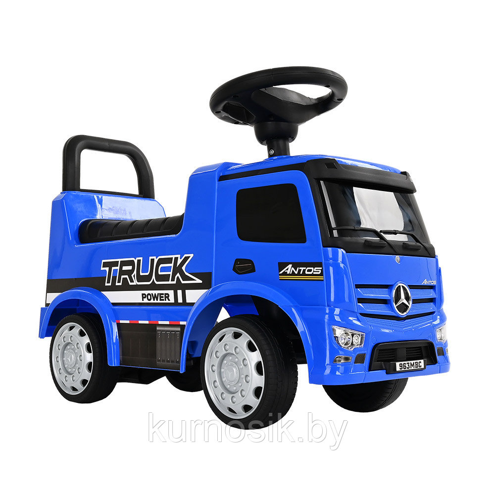 Квадроцикл каталка детская NINGBO Mercedes-Benz Antos 656 синий - фото 9 - id-p185051178