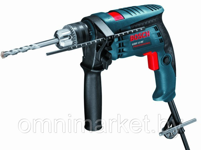 Дрель ударная BOSCH GSB 13 RE в кор. (600 Вт, патрон ЗВП, 1 скор.) - фото 1 - id-p121994257