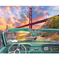 Алмазная мозаика 40*50см "Golden Gate Bridge"