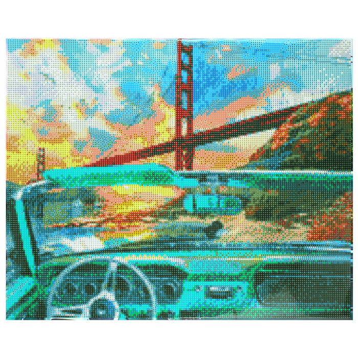 Алмазная мозаика 40*50см "Golden Gate Bridge" - фото 5 - id-p185051564