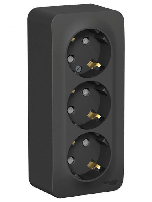 Розетка Schneider Electric SE Blanca 16А 250V Anthracite SE BLNRA011316