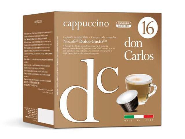 Капсулы Don Carlos Cappucino 16шт стандарта Dolce Gusto - фото 1 - id-p185027806