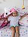 Детское постельное белье для девочек NS31 полутороспальное цветное с рисунком 3D бязь натуральный хлопок, фото 9