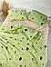 Комплект постельного белья двуспальный NS22 зеленое бязевое цветное с европростыней рисунком бязь, фото 3