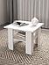 Журнальный столик NS44 белый деревянный кофейный чайный стол из дерева газетница с полкой в гостиную, фото 3